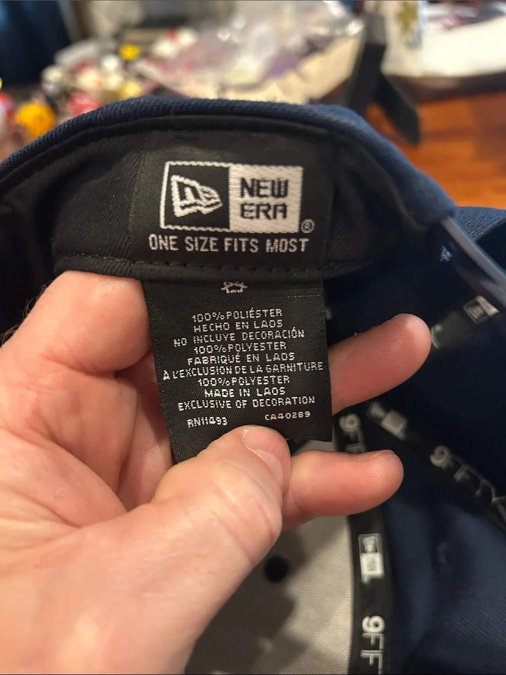 Dallas CowboysNew Era 9Fifty Navy Script Snapback Hat O/S Brand New Without Tags